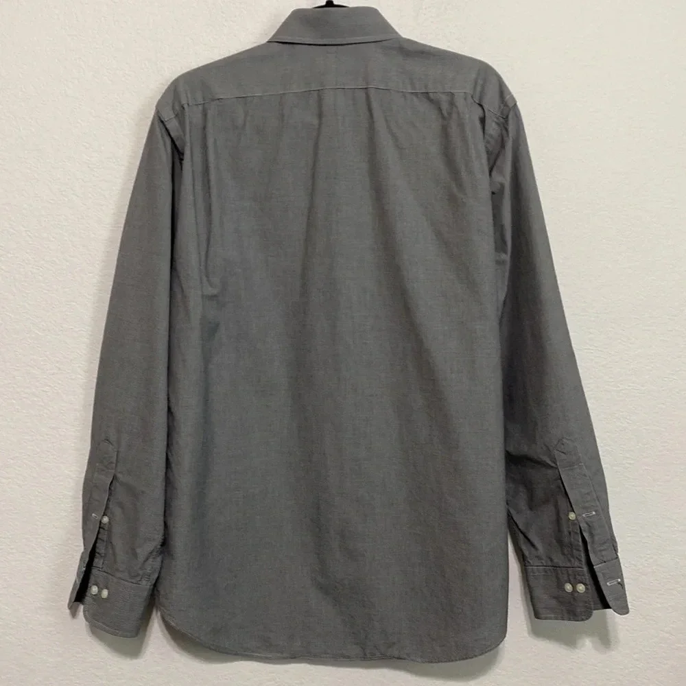 Polo Ralph Lauren Men's Gray Classic Fit Button Down Shirt Size 16 34/35